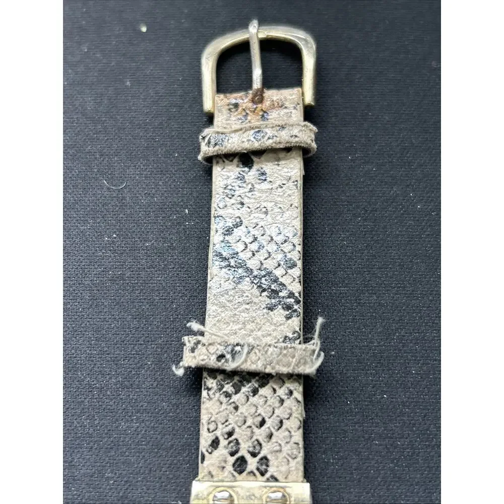 Embassy Gold Tone Snakeskin Type Band Women’s Quartz Watch